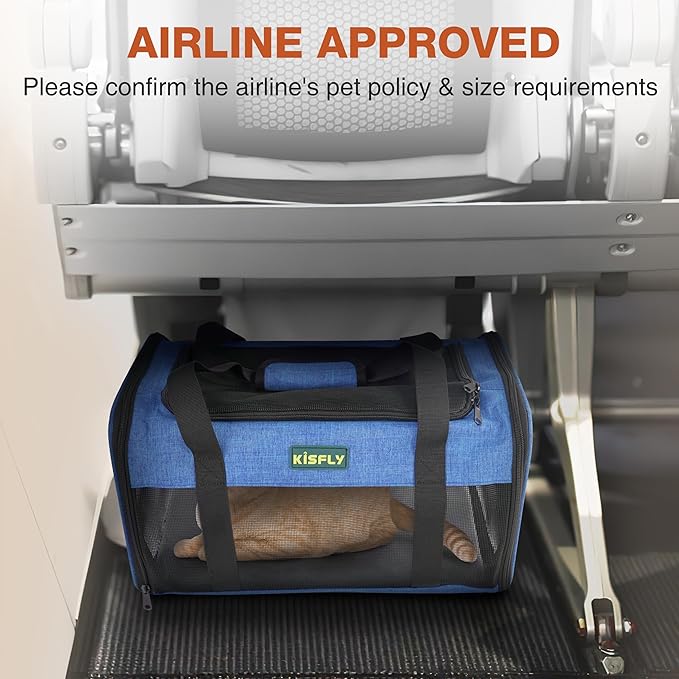 TSA Approved Pet Carrier in Cabin, Top-Open Portable Dog Carrier - Image 3