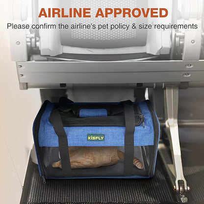 TSA Approved Pet Carrier in Cabin, Top-Open Portable Dog Carrier - Image 3