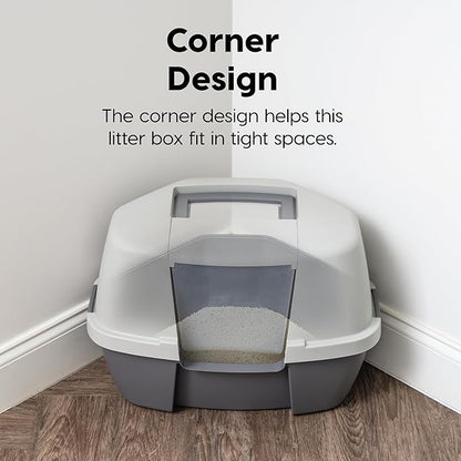 IRIS USA Corner Cat Litter Box Enclosure - Image 3