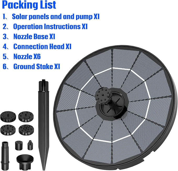 AISITIN DIY Solar Fountain Pump - Image 10