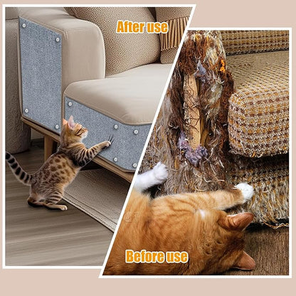 Cat Scratch Mat, 118.5"x17.4" Trimmable Self-Adhesive Cat Scratch Furniture - Image 3