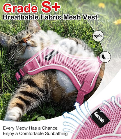 Cat Harness and Leash for Walking Escape Proof Soft Adjustable Cat Leash - Image 3