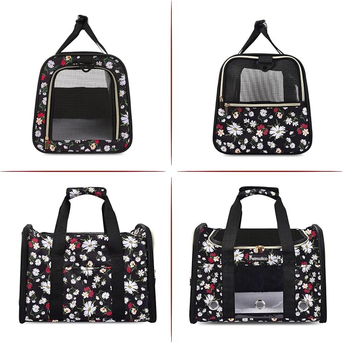 Petmolico Cat Carrier Dog Carrier, Airline Approved Soft Pet Travel Carrier - Image 3