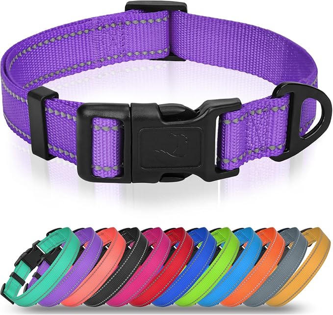 Joytale Small Dog Collar, Reflective and Adjustable Nylon Collar by Joytale