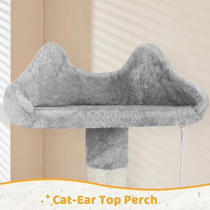 Yaheetech | 54in Cat Tree | Multi-Level Cat Tower w/Spacious Perch, Cozy Condo - Image 5