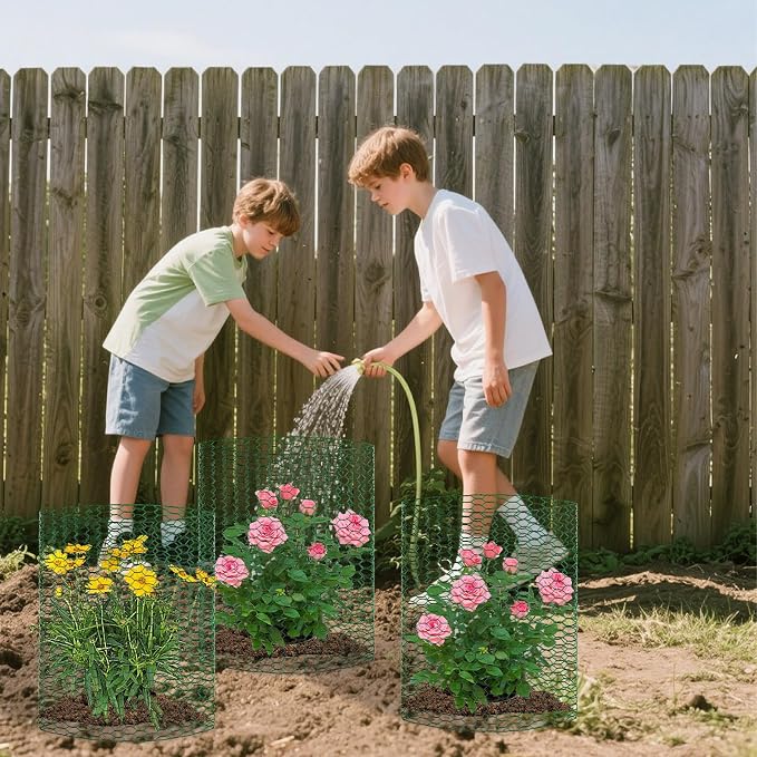 CIEOVO 32.8ft × 15.74 inches Wire Plant Protector from Animals, Metal Mesh - Image 6