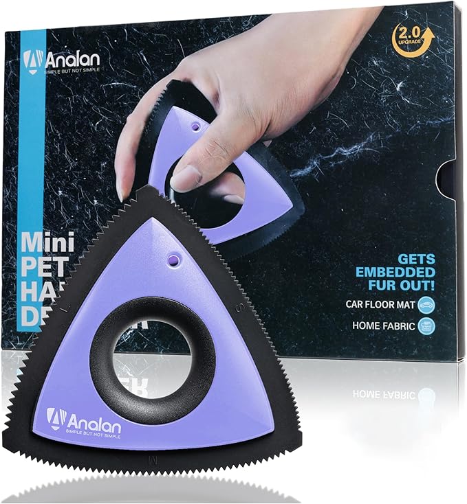 Analan Mini Pet Hair Remover for Car Detailing Supplies, Carpet Dog Hair by ANALAN