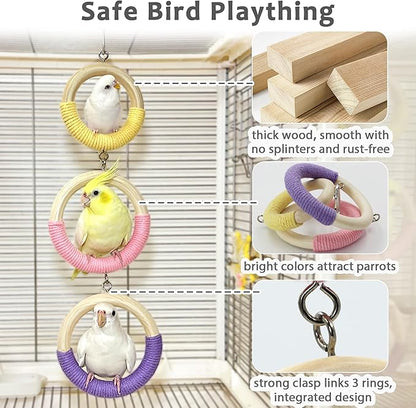 3-Ring Bird Swing Toy, Wrapped - Image 5