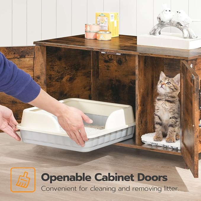 HOOBRO Litter Box Enclosure, Cat Litter Box Furniture - Image 6