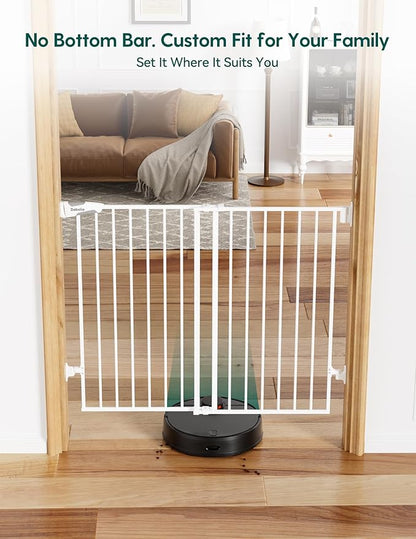 Babelio Baby Gate for Stairs, Kitchen & Doorways, No Bottom Bar| Easy - Image 2