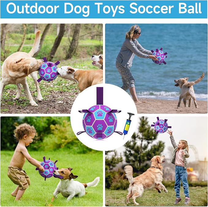 QDAN Dog Toys Soccer Ball - Image 4