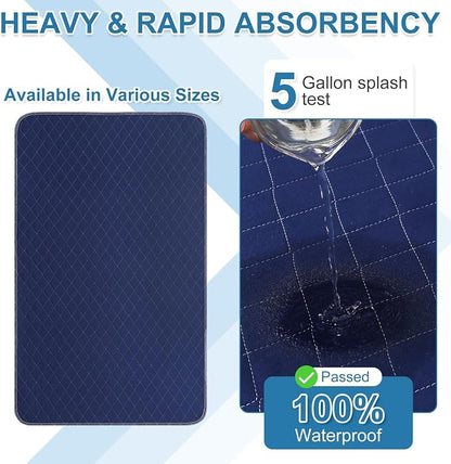 OUTCREATOR® Washable Bed Pads 34" x 36", Incontinence Mattress Protector - Image 2
