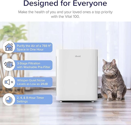 LEVOIT Air Purifier for Home Bedroom, Quiet Clean - Image 2