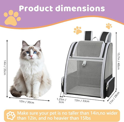 Cat Backpack Carrier Large Pet Backpack - Image 2