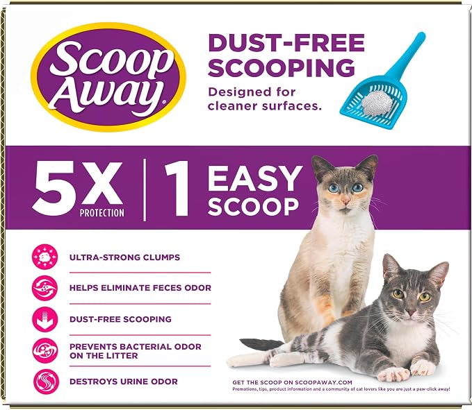 Scoop Away Advanced Multi-Cat Clumping Cat Litter, Meadow Fresh Scent, 18.5 - Image 12