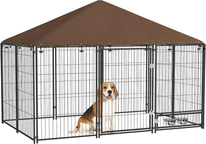PawHut Outside Dog Kennel, 6.9' x 4.6' x 5' Puppy Play Pen by PawHut