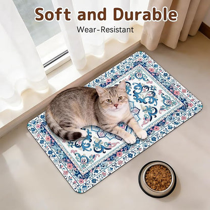Dog Food Mat for Bowls, Absorbent Quick Dry Dog Cat Mats for Food and Water - Image 4