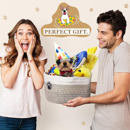 Zopeal Puppy Dog Toy Gift Storage Basket - Image 7