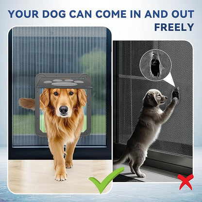 PETLESO Dog Door for Screen Doors, Large Dog Opening for Sliding Doors - Image 4