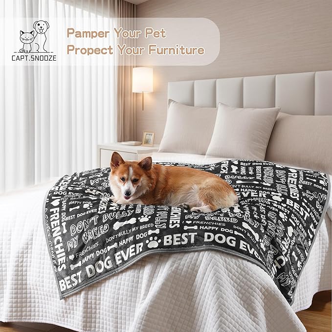 Waterproof Dog Blankets Pet Blanket 60"x80", Soft Fluffy Sofa Car Bed Protector - Image 6