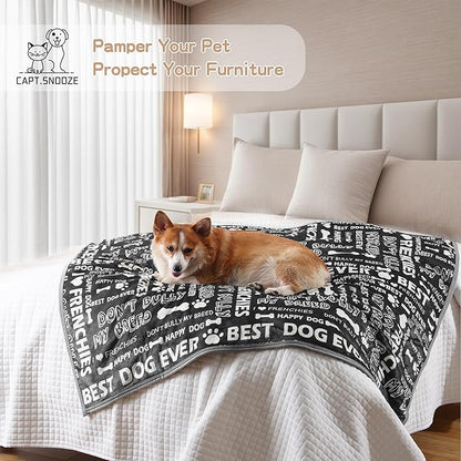 Waterproof Dog Blankets Pet Blanket 60"x80", Soft Fluffy Sofa Car Bed Protector - Image 6