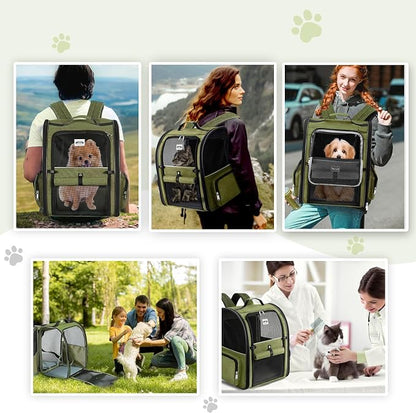 Lekebobor Large Cat Backpack Carrier Expandable Pet Carrier Backpack - Image 7
