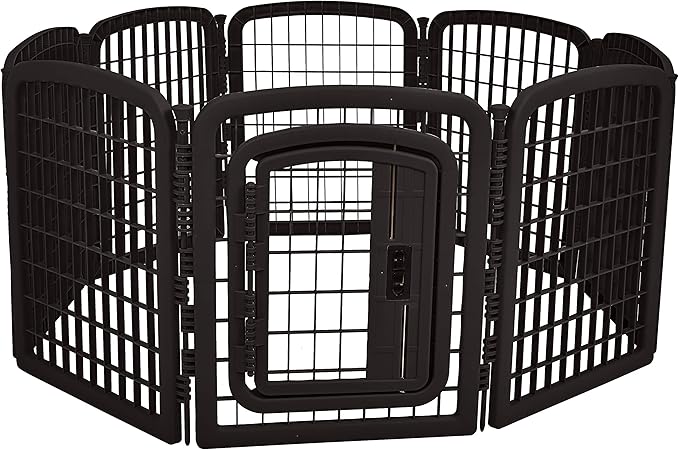 Amazon Basics 8-Panel Octagonal Plastic Pet Pen Fence Enclosure by AmazonBasics