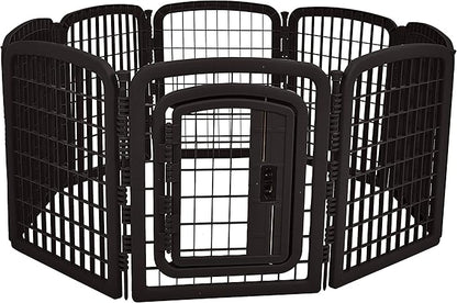 Amazon Basics 8-Panel Octagonal Plastic Pet Pen Fence Enclosure by AmazonBasics