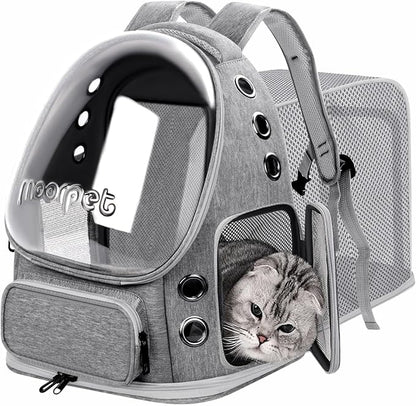 Breathable Cat Bubble Backpack Large Space Pet Carrier Backpack Expandable by YUNLINLI