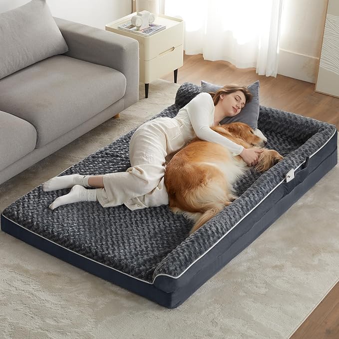 BFPETHOME Orthopedic Dog Beds for Extra Large Dogs, Waterproof Sofa XXL Pet Bed by BFPETHOME