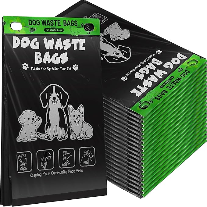 Ireer 20 Count 2000 Pcs Header Bag Bulk Cute Dog Pet Waste Bags Bulk Poop by Ireer