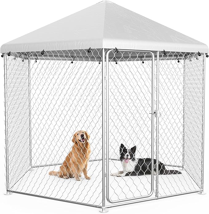 6.8x6.8 FT Large Outdoor Dog Kennel Outside by Unknown