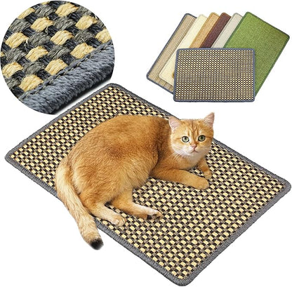 Cat Scratching Mat, 23.6 x 15.7inch Sisal Cat Scratchers by Pethave