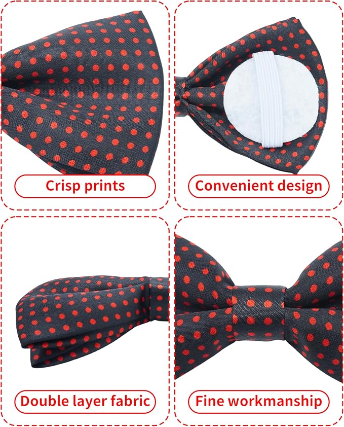 PET SHOW 10 Pack Pet Big Dogs Collar Embellishment Attachment Bow Ties - Image 3