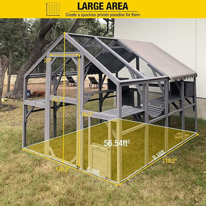 Aivituvin Cat House Outdoor Catio Kitty Enclosure - Image 7