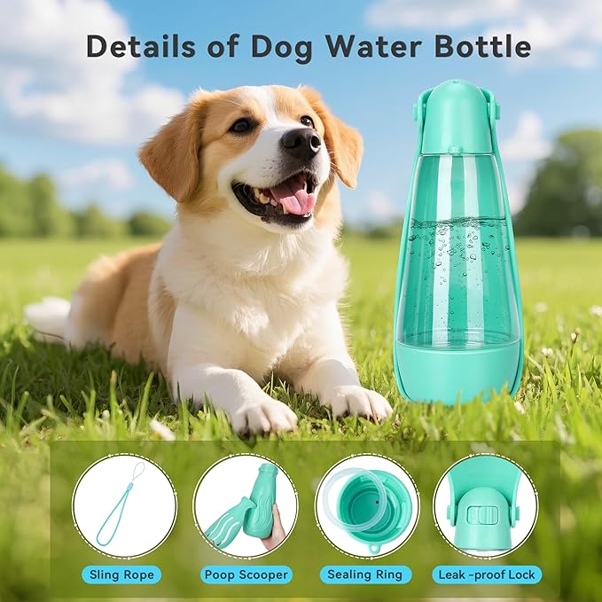 UPSKY Portable Dog Water Bottle, 3-in-1 Foldable Dog Water Dispenser - Image 3
