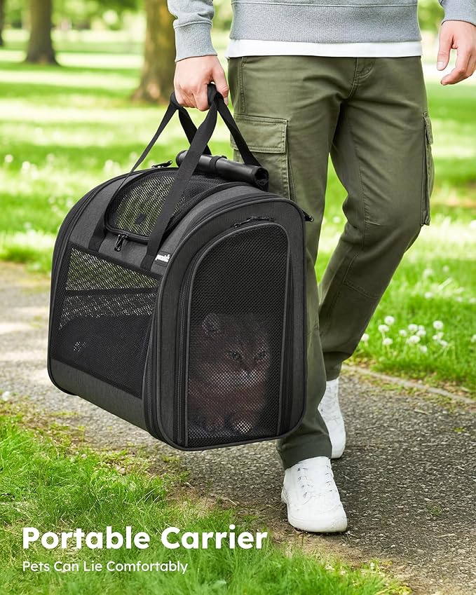 Pecute Cat Backpack with Widened Interior Space, Upgraded Dog Backpack Carrier - Image 5