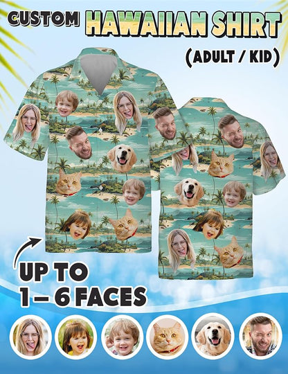 Custom Hawaiian Shirt with Face Photo Picture - Image 4