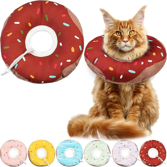Cat Cone Collar Soft, Waterproof Cat Recovery Collars Spay Cones to Stop by Hpetppy