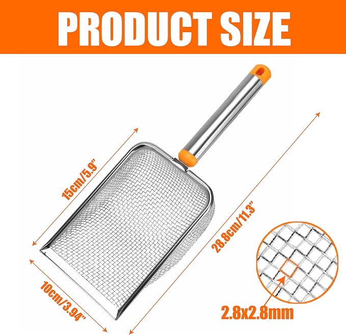 Cat Litter Scoop Stainless Steel Mesh Scooper - Image 6