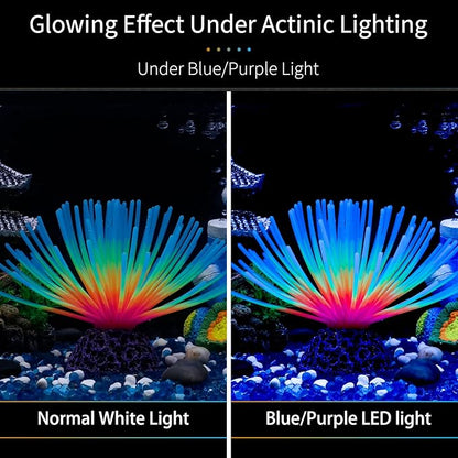 Uniclife Aquarium Imitative Iridescent Blue Sea Urchin Ball Artificial Silicone - Image 3