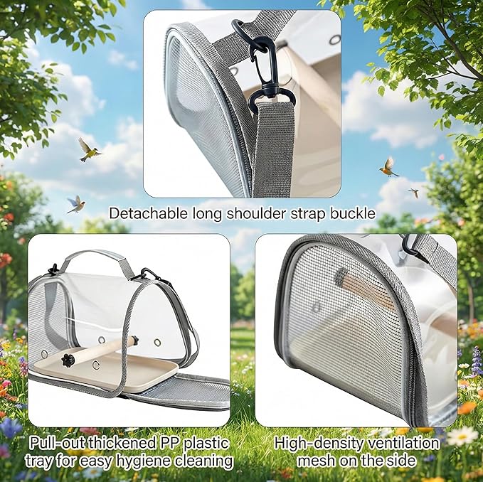 Portable Bird Travel Carrier - Image 3