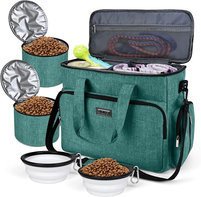 BAGLHER Dog Travel Bag, Airline Approved Pet Tote Organizer by BAGLHER
