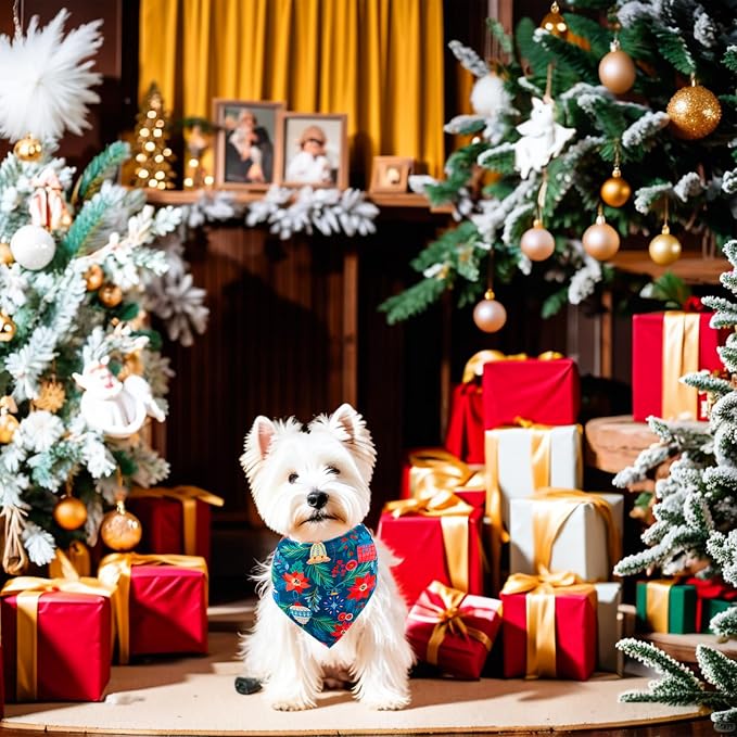 30 Pcs Christmas Happy New Year Dog Bandanas Bulk - Image 5