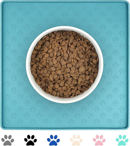 Ptlom Dog Food Mat Anti-Slip Bowl Mats by PTLOM
