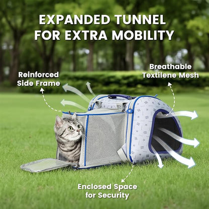 Cat and Dog Backpack Carrier, Foldable Breathable Pet Carrier Backpack - Image 5