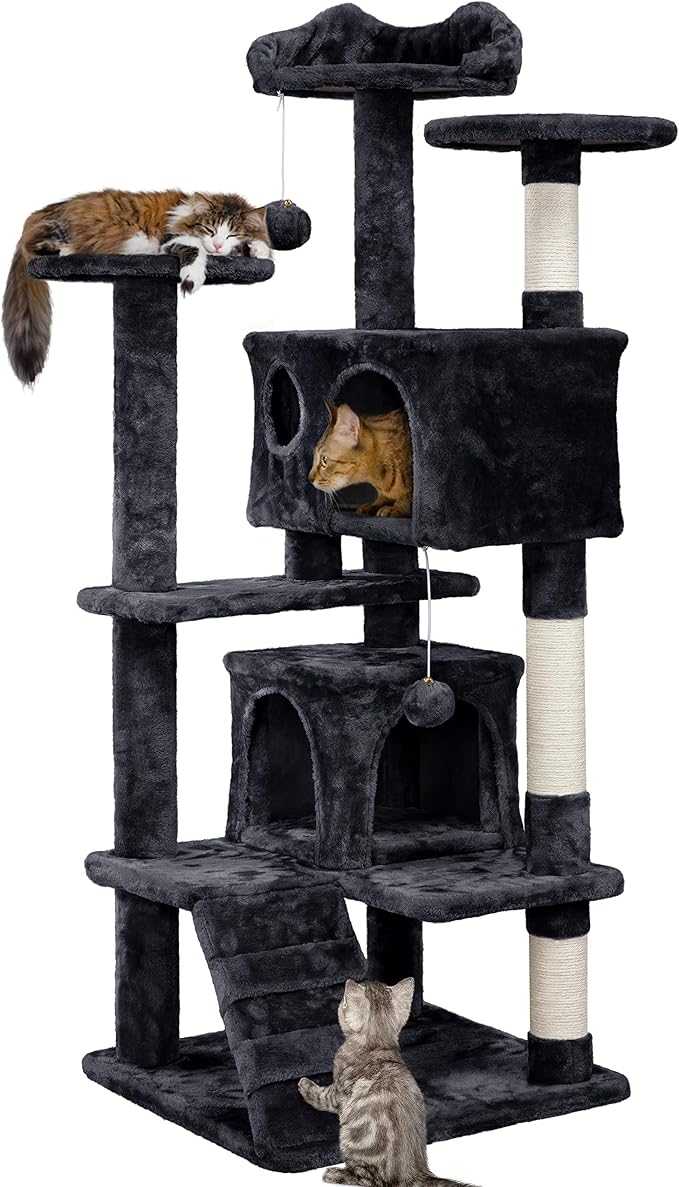 Yaheetech 54in Cat Tree Tower Condo, Cat Tree by Yaheetech