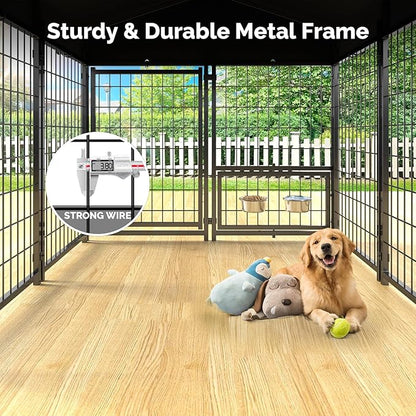 Sino Luban 2PCS Outdoor Dog Kennel Outside Run - Image 5
