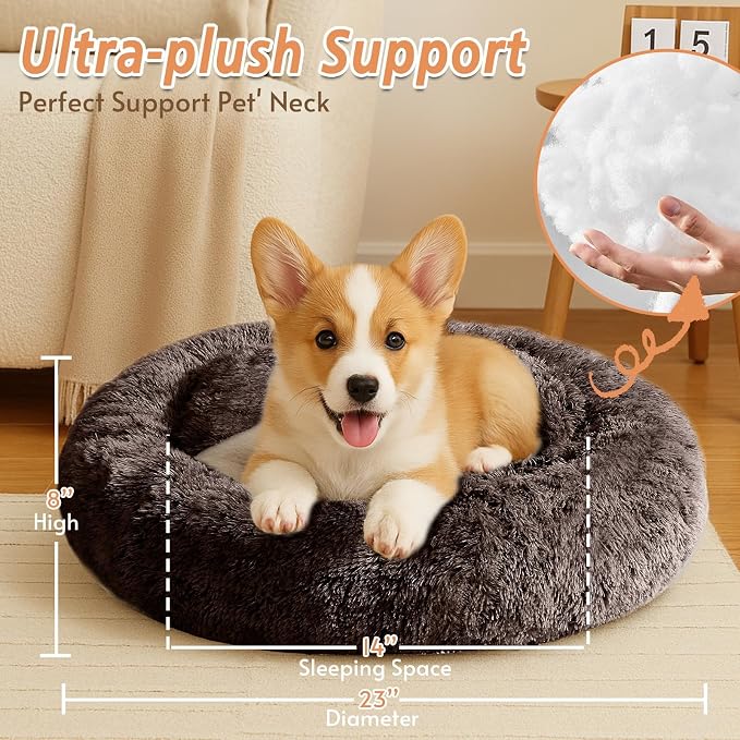 JOLLYVOGUE Calming Dog Bed for Small Dogs - Image 4