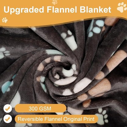 Dog Blankets for Large Dogs, Upgraded Pet Cat Flannel Blankets Washable - Image 2